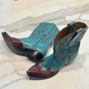 Old Gringo turquoise and brown Cowgirl Boots